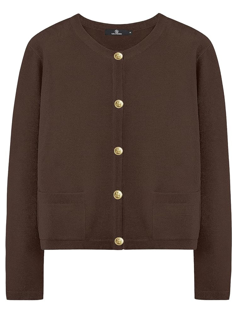 LILLUSORY Women Cardigan Sweaters Fall Outfit Clothes Fashion Cropped Jackets Trendy 2025 Casual ... | Amazon (US)