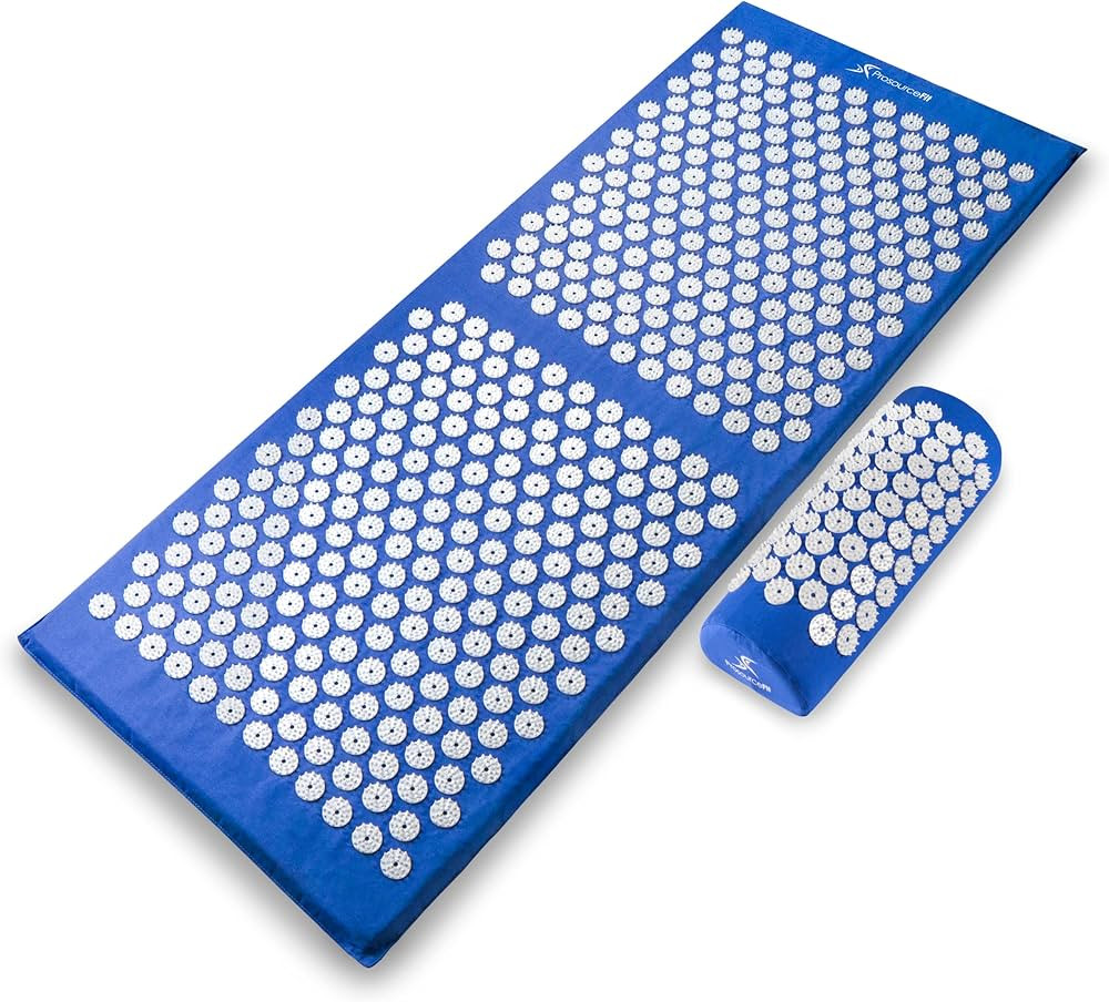 ProsourceFit Acupressure Mat and Pillow Set for Back/Neck Pain Relief and Muscle Relaxation | Amazon (US)
