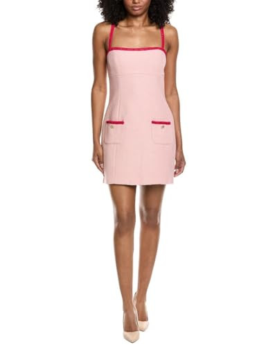 Amanda Uprichard Womens Windsor Mini Dress, S, Pink | Amazon (US)