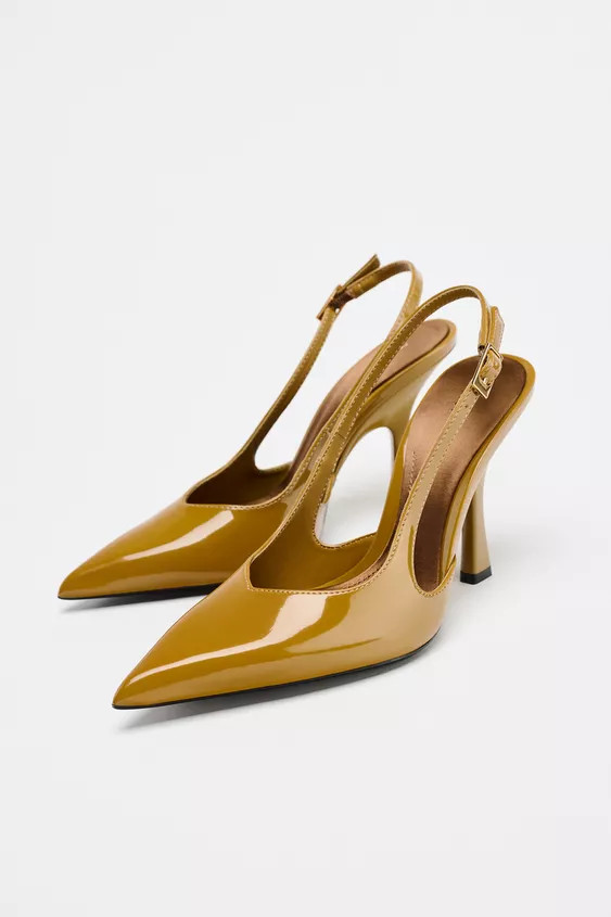PATENT SLINGBACK HIGH HEELS | Zara US