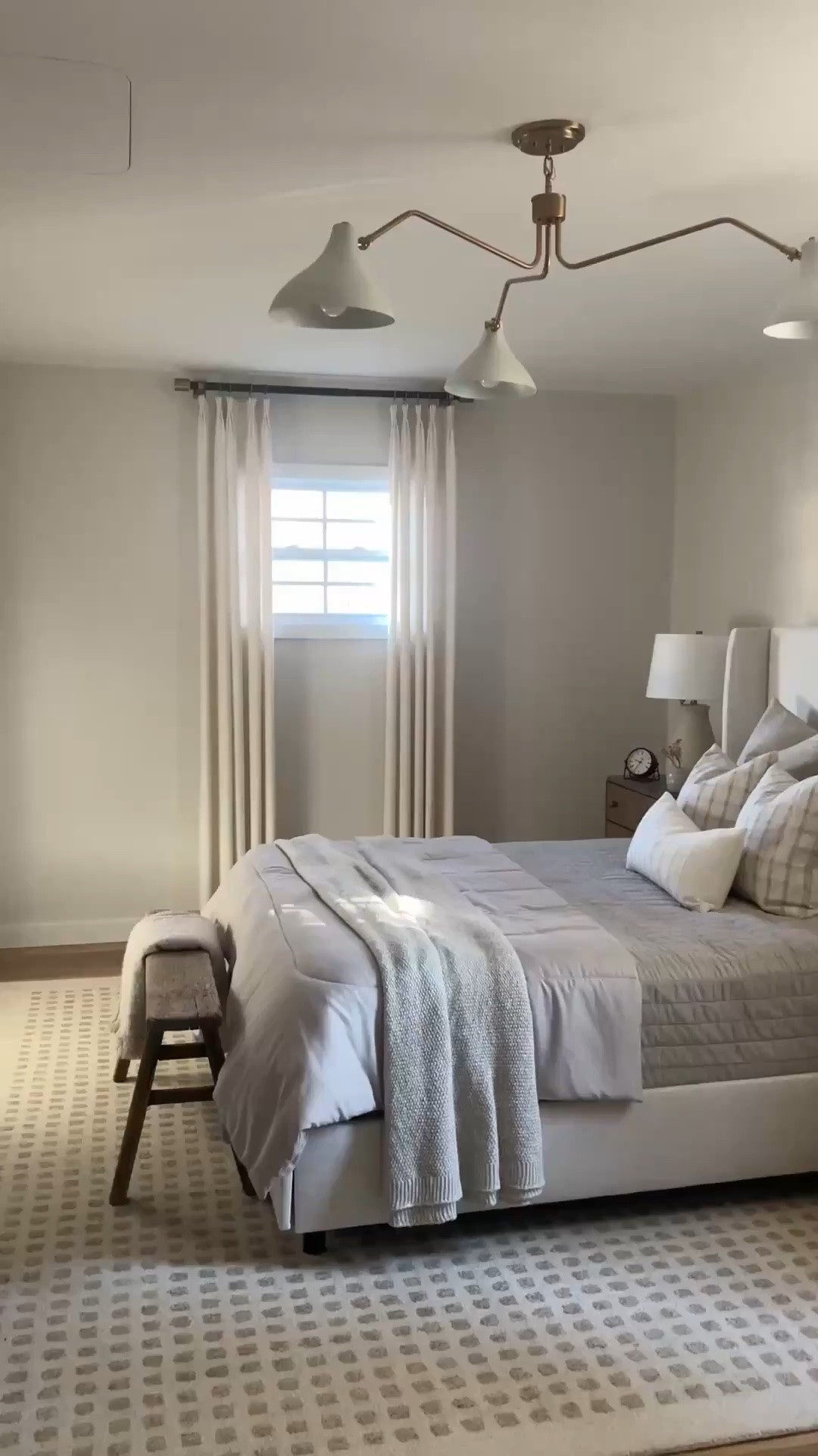 Bedroom Decor, bedding, bedroom inspiration, neutral bedroom, nightstand decor, Tilly bed #bedroom