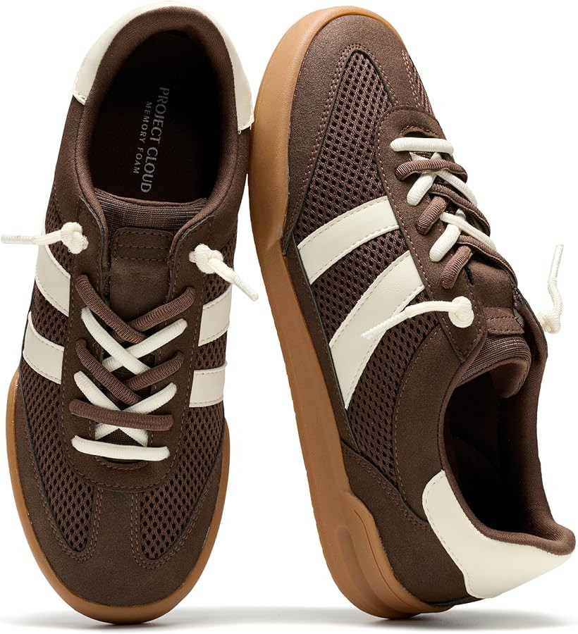 Project Cloud 100% Genuine Leather Casual Sneakers for Women - Memory Foam Insoles - Womens Shoes... | Amazon (US)