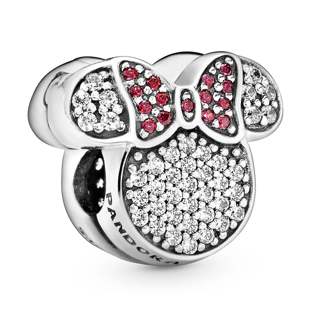 Minnie Mouse Icon Pavé Clip Charm by Pandora | Disney Store