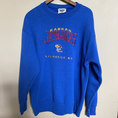Vintage Lee Kansas Jayhawks NCAA Blue Crewneck Sweatshirt Size Large  | eBay | eBay US