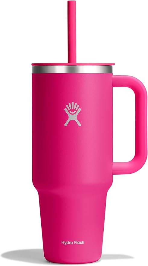 Hydro Flask Travel Tumbler Stainless Steel Insulated Cup with Lid and Straw for Cold Water and Dr... | Amazon (US)