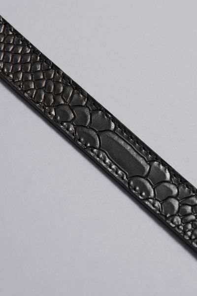 Leather Belt - Black - Ladies | H&M GB | H&M (UK, MY, IN, SG, PH, TW, HK)