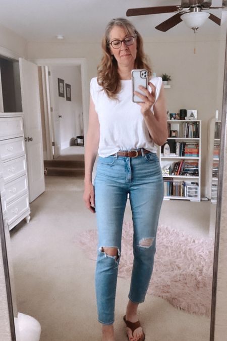 Madewell is the best in casual wear and their quality can’t be beat. 
I’m loving this muscle tee and stovepipe distressed denim. 
Shop their exclusive in app sale now for this look and see my favorites all on sale with 20% off special for LTK followers!!

#madewelldenim #madewellinappsale #casuallooks #concertoutfit #datenightlooks #inappsales #Jeans #Denim #ClassicVintage

#LTKxMadewell #LTKFindsUnder50 #LTKSaleAlert