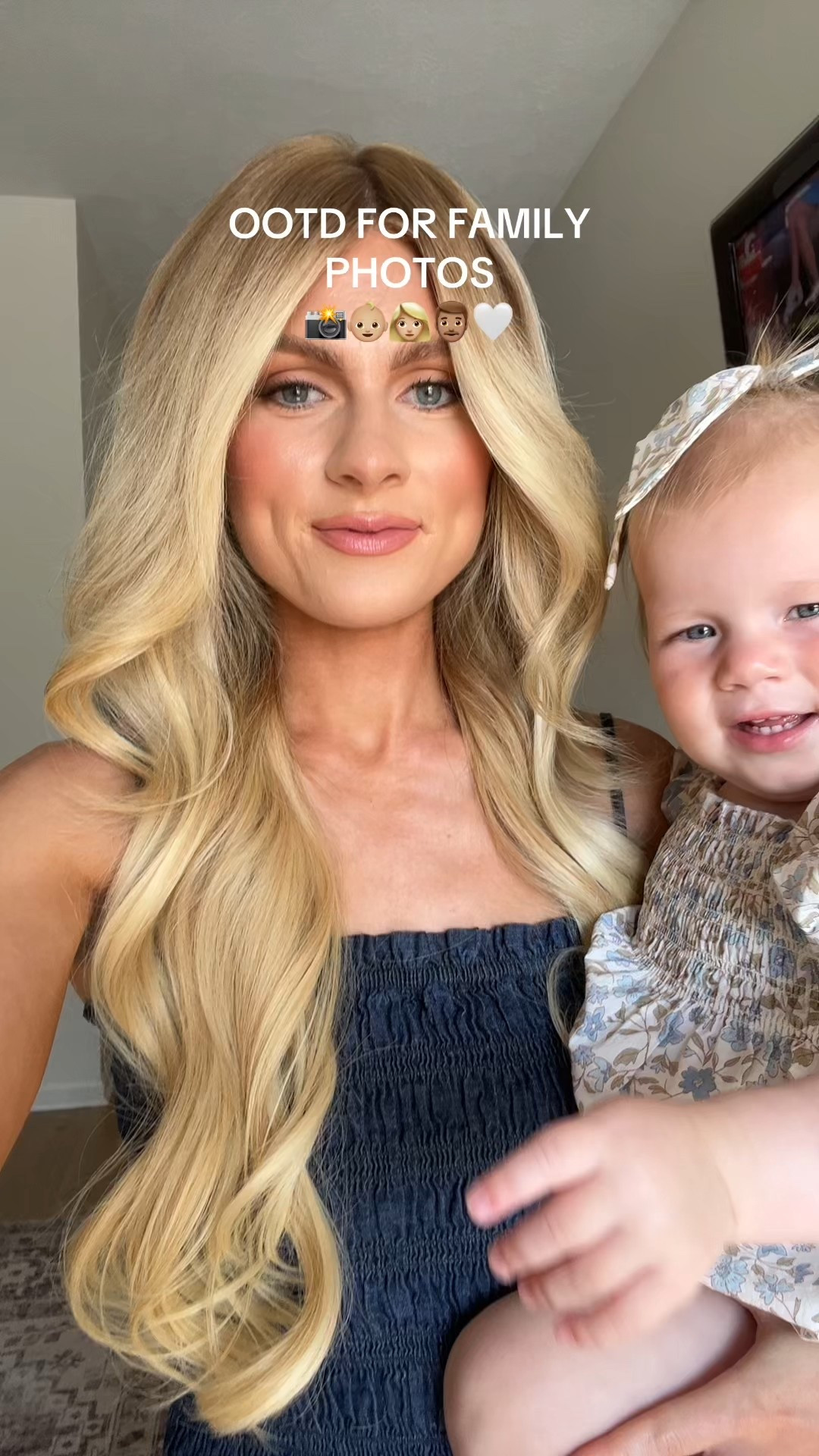OOTD for family photos! 📸👶🏼👩🏼👨🏽🤍 Wearing a small in both the top and skirt! 

#LTKBaby #LTKFamily #LTKKids