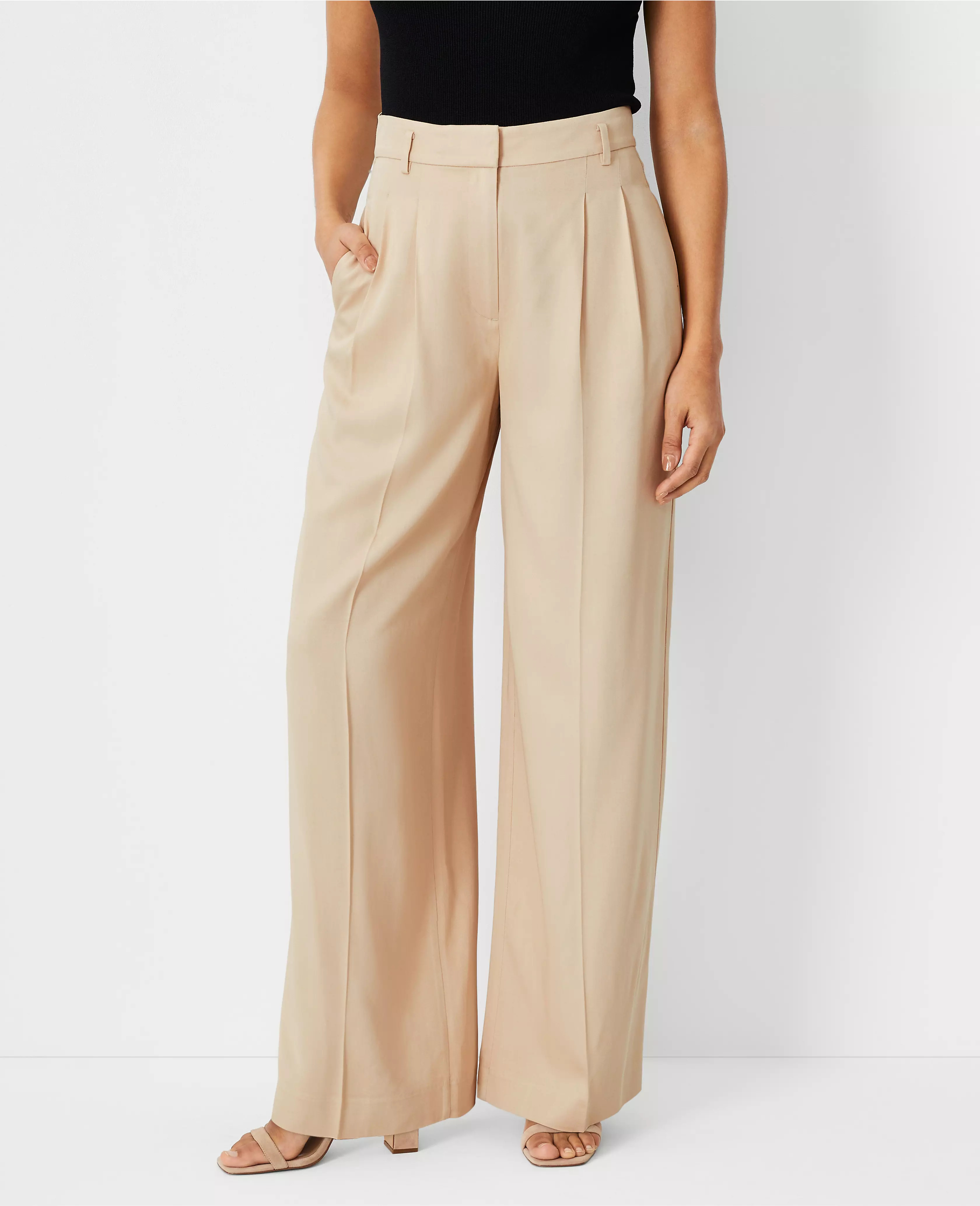 The Pleated Wide Leg Pant | Ann Taylor (US)