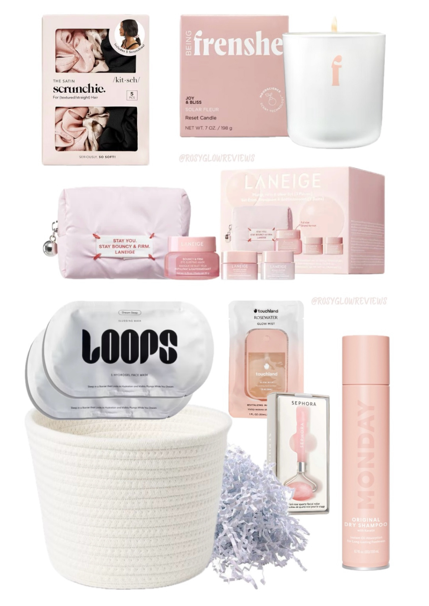 Pink gift basket ideas for any girly girl in your life! Everything pictured comes out to exactly $100 total. Everything is linked and all products can be found at Sephora and Target, I have also linked Amazon alternatives! 

#LTKParties #LTKBeauty #LTKFindsUnder100