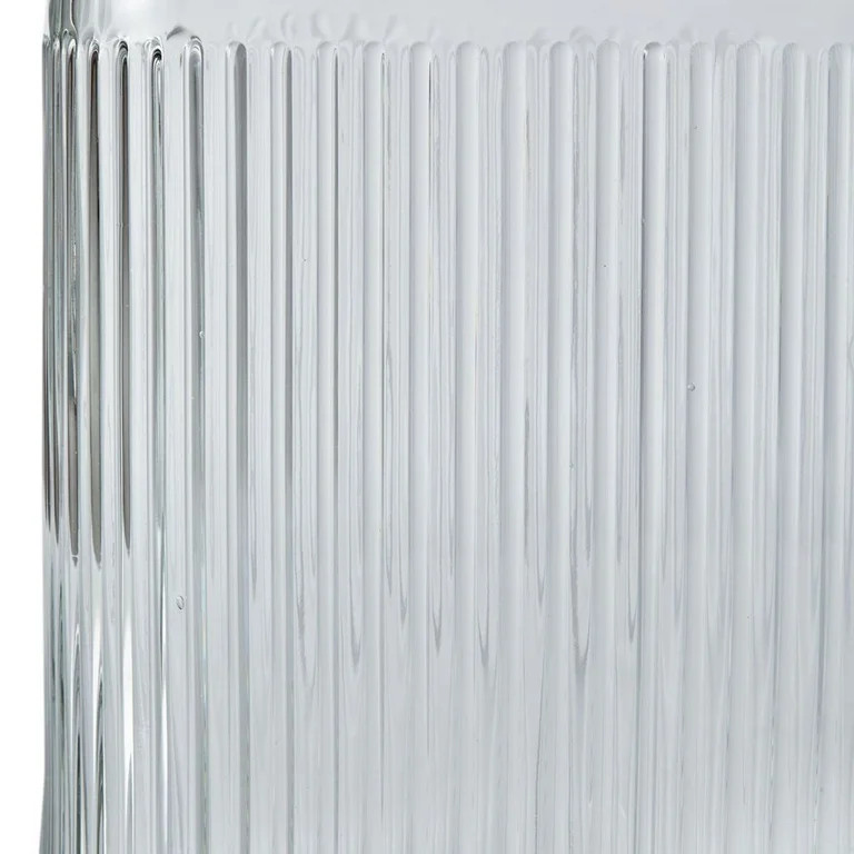 Better Homes & Gardens 2 Gallon Ribbed  Clear Glass Beverage Dispenser with Acacia Wooden Lid | Walmart (US)