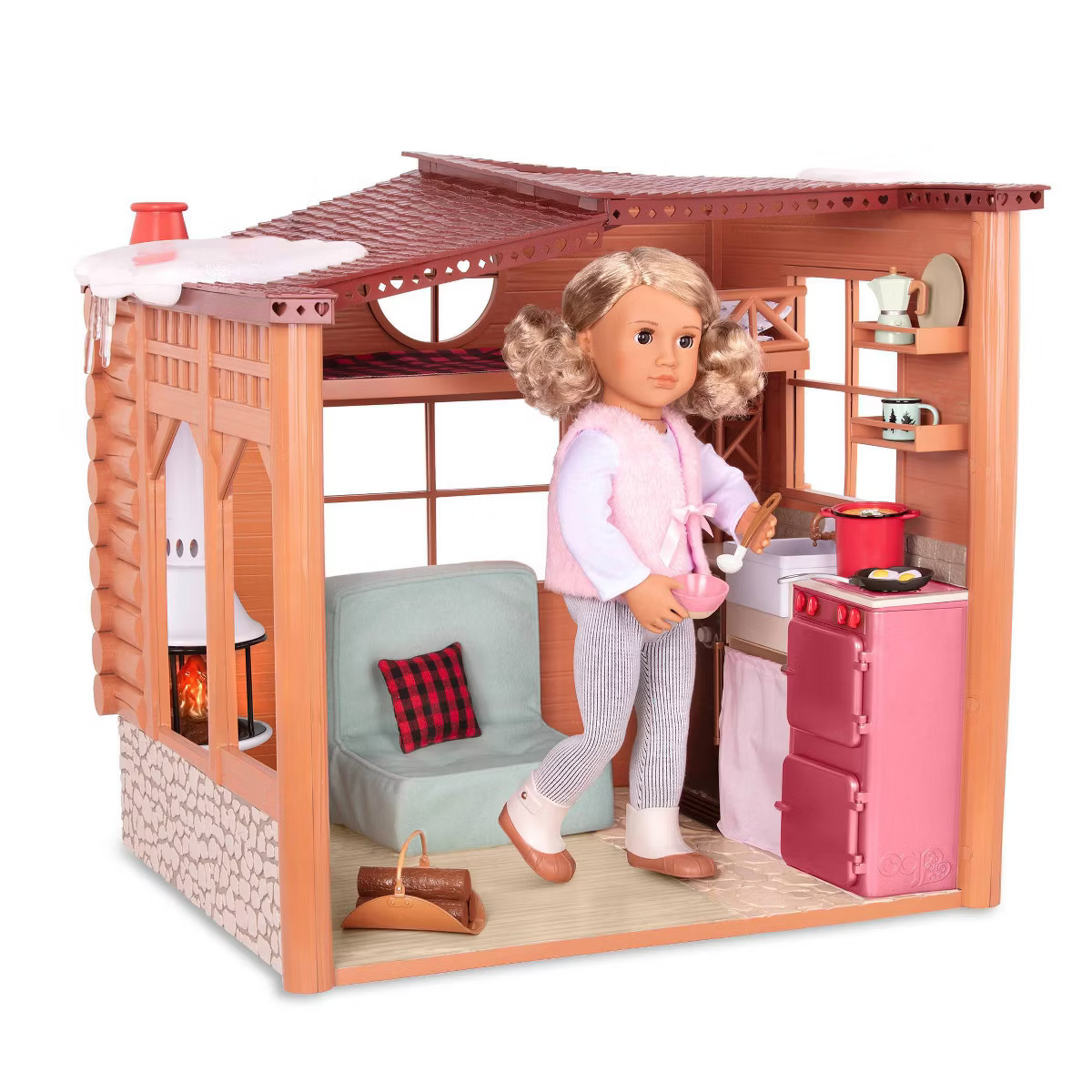 Our Generation Cozy Cabin Dollhouse Playset for 18" Dolls | Target