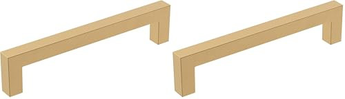 Amerock | Cabinet Pull | Champagne Bronze | 5-1/16 inch (128 mm) Center-to-Center | Monument | 2 Pack | Drawer Pull | Cabinet Handle | Cabinet Hardware | Amazon (US)