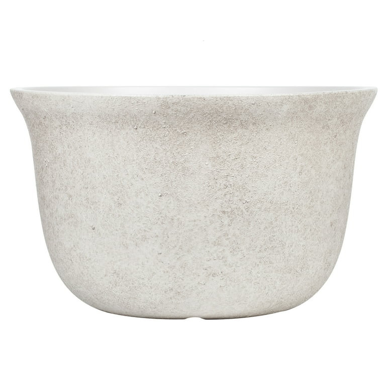 Better Homes & Gardens 20 inch Carmen Planter Gypsum Plant Pot with Modern Design for Indoor Outd... | Walmart (US)