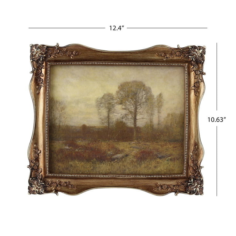 Home Decor Collection Sterling & Noble Home Ornate Gold Framed Fall Landscape Canvas Wall Art | Walmart (US)