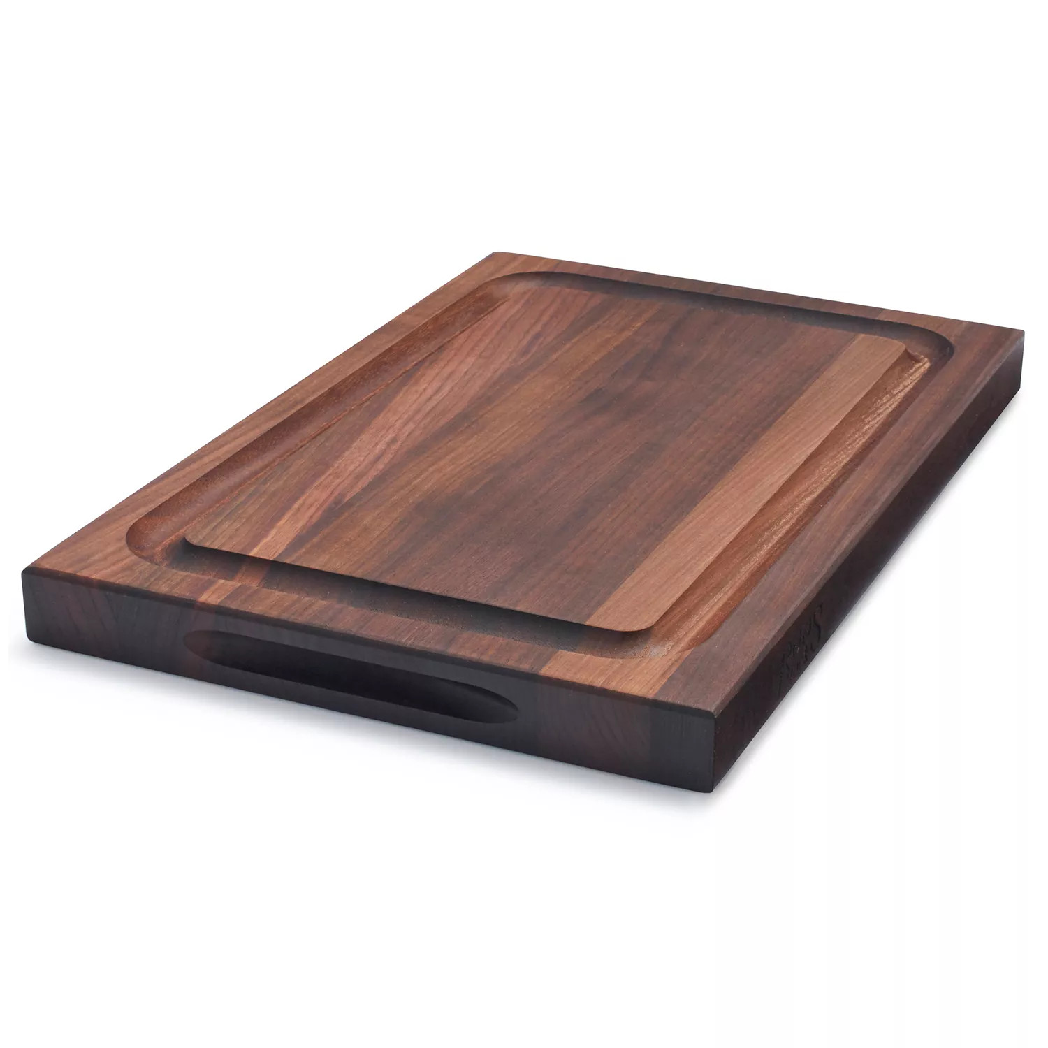 John Boos Walnut Edge Grain BBQ Board with Juice Groove, 21"x17"x1.5" | Sur La Table | Sur La Table