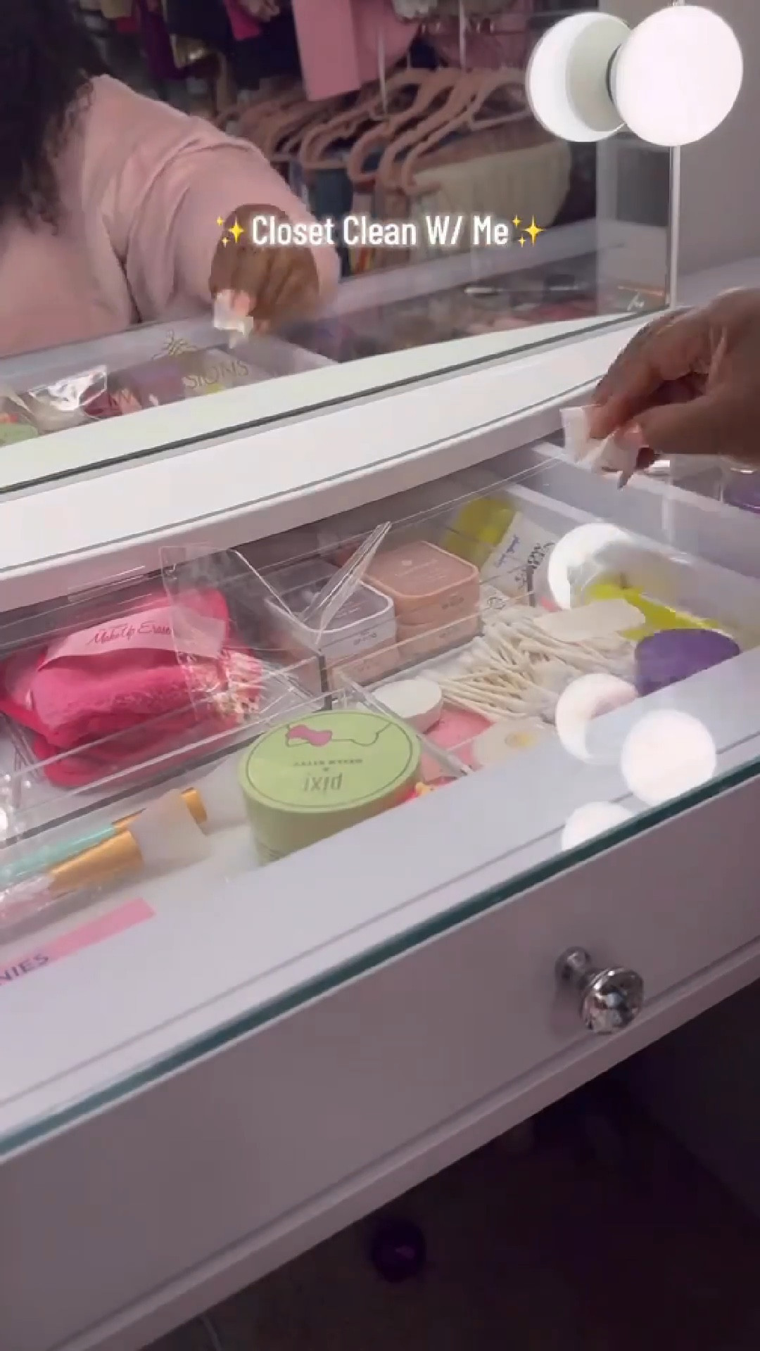 Vanity reset mode: ON ✨🧼 Cleaning, organizing, and making my walk-in closet feel like a little slice of glam heaven. 

#VanityGoals #ClosetInspo #OrganizedLiving #AmazonFinds


#LTKFindsUnder100 #LTKStyleTip #LTKBeauty