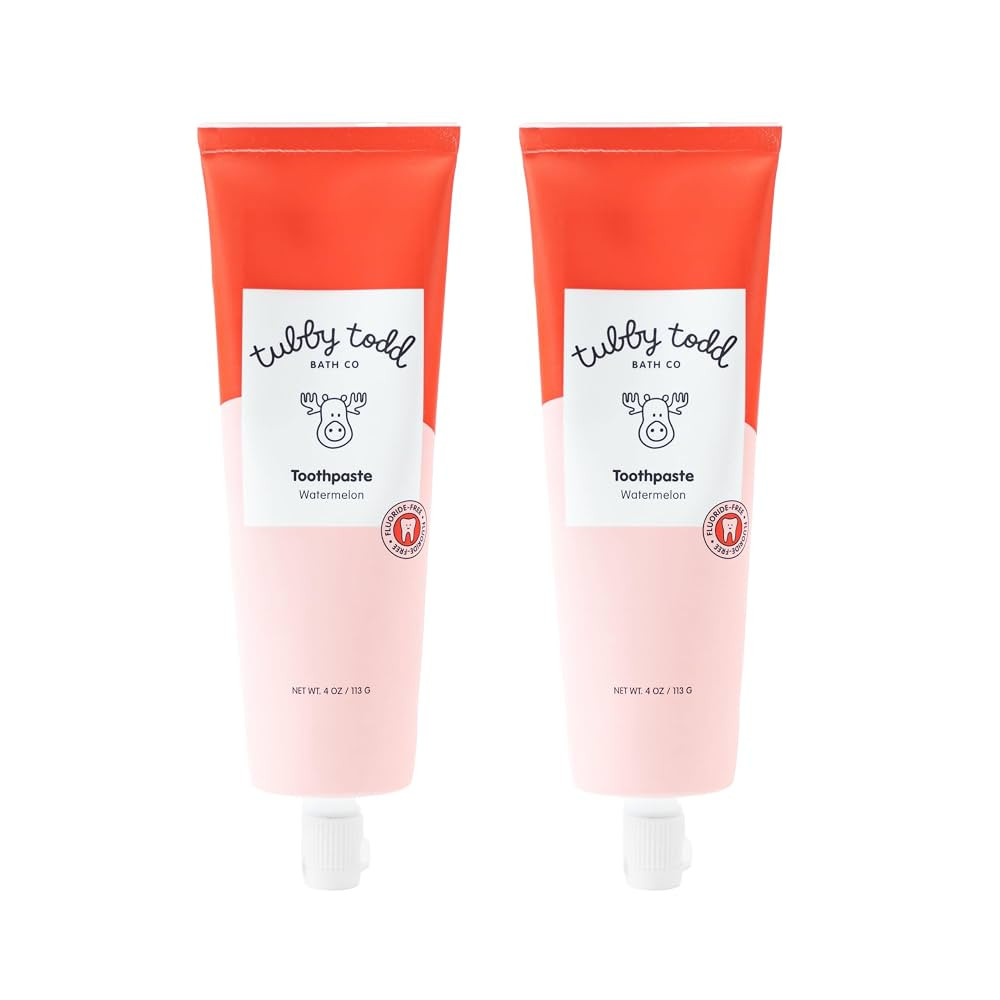 TUBBY TODD Fluoride Free Kids Toothpaste - Made with Xylitol - Safe Toothpaste for Baby, Toddler,... | Amazon (US)