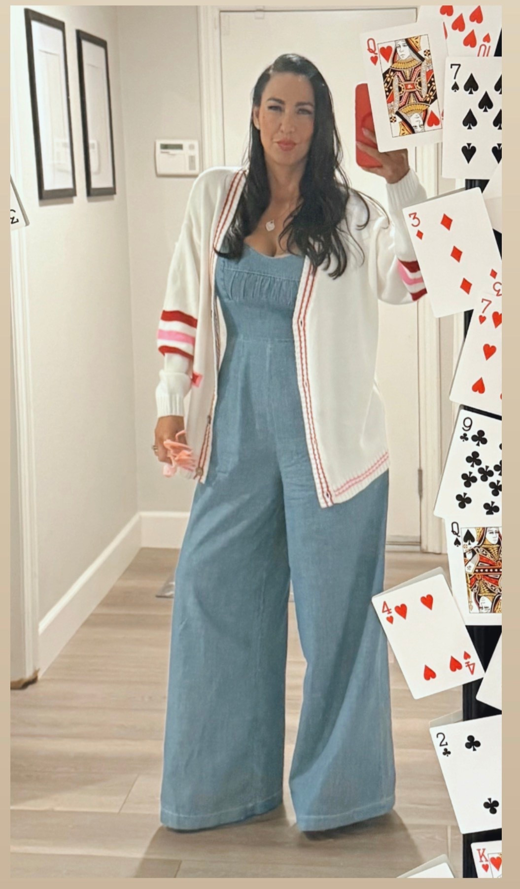 This jumpsuit is a true chameleon:
• Dress it up with heels and a bold lip
• Keep it casual with sandals or sneakers
• Layer it with a cardigan, denim jacket, or blazer
I styled mine with a cozy cardigan and it gave effortless, chic Señora vibes.
Comfort Level: 10/10
Flattering Factor: 10/10
Versatility: 10/10
And the best part it’s on sale!!  Under $30.00 

#LTKSaleAlert #LTKTravel #LTKootd