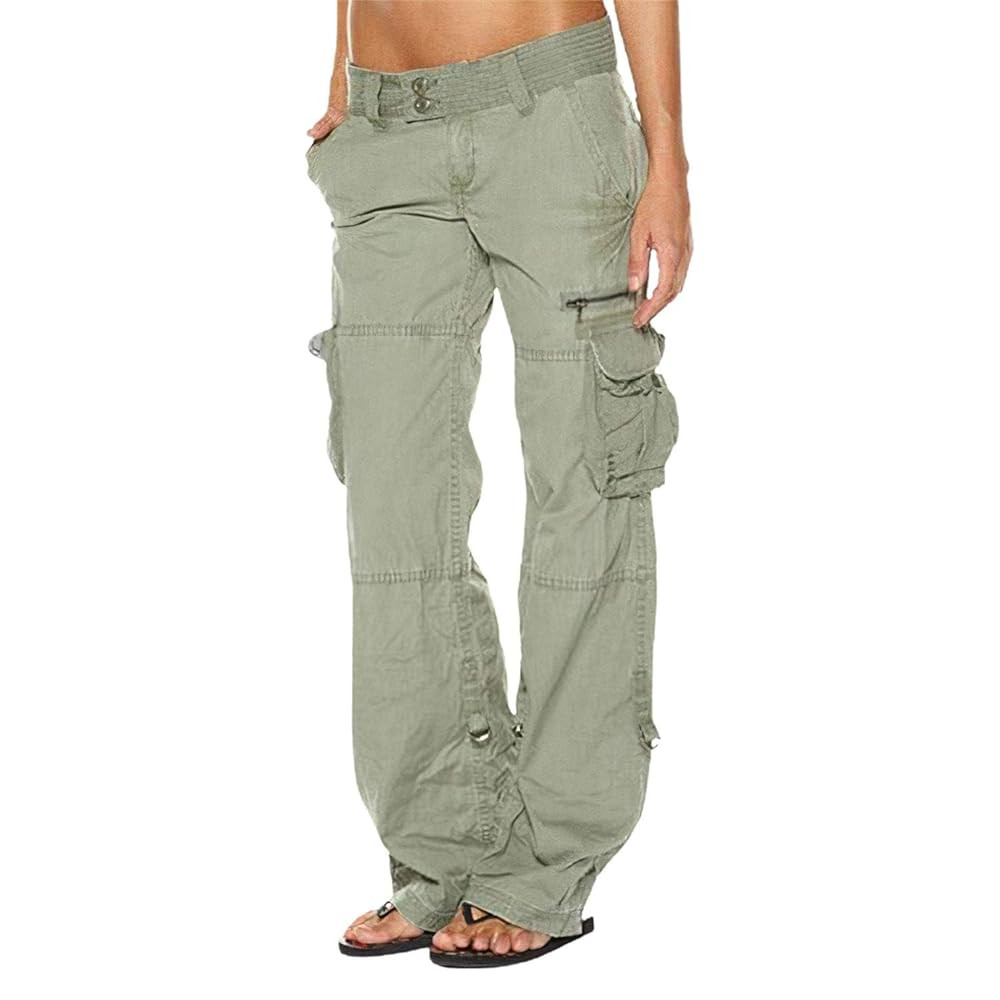 Women's Cargo Pants High Waisted Casual Wide Leg Pants Baggy Stretch Military Tactical Pants with... | Amazon (US)