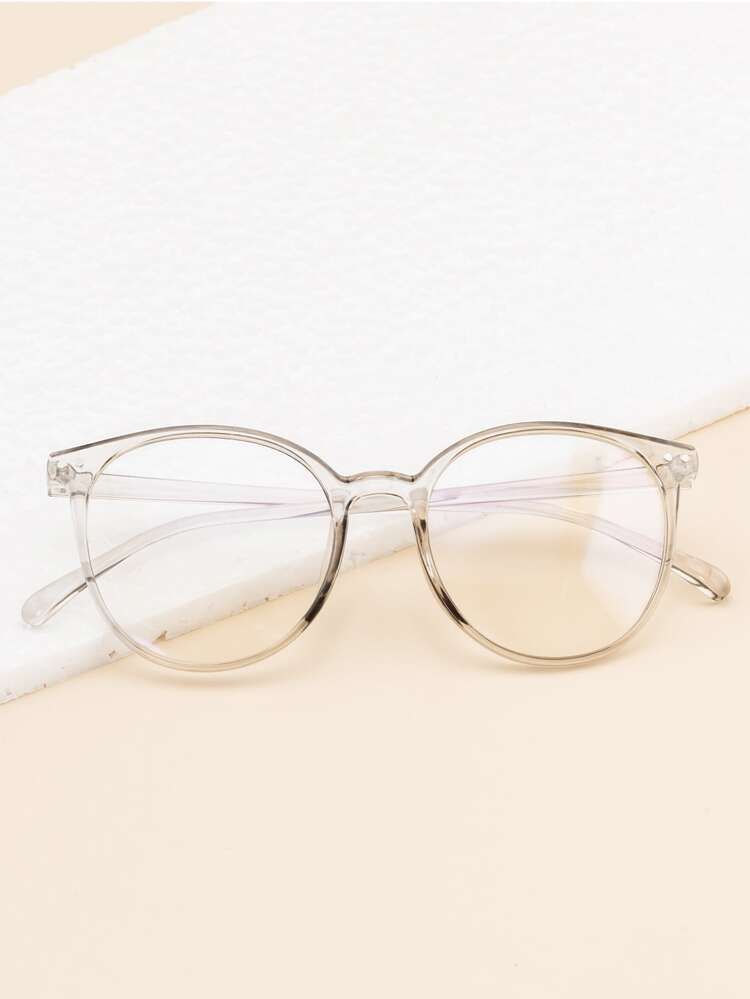 Transparent Frame Glasses With Case | SHEIN