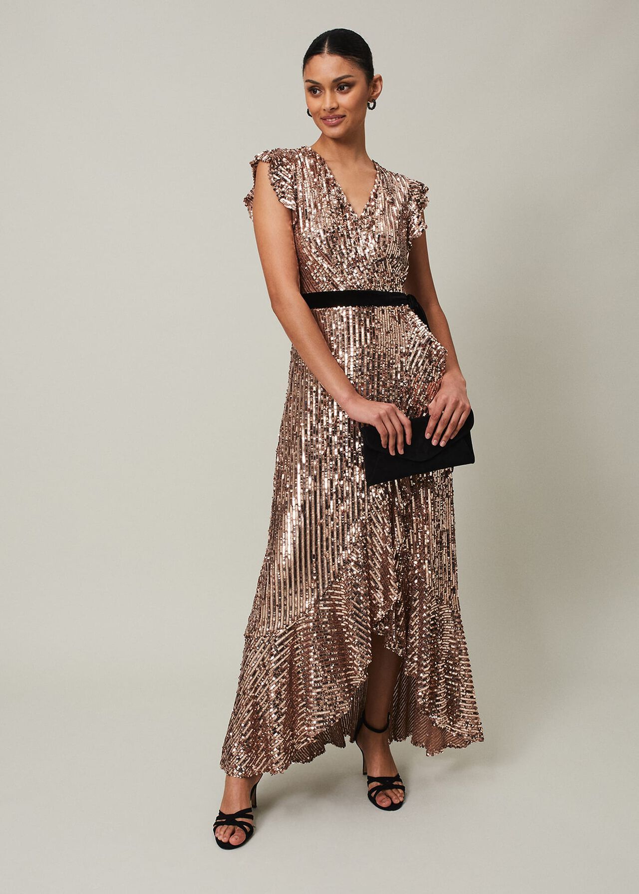Enja Sequin Maxi Dress | Phase Eight (UK)