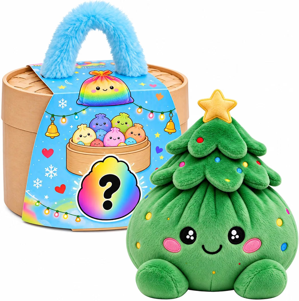 Plush Stuffed Dumpling Squishies, 3.94" Big Rainbow Squishes with Steamer | Amazon (US)