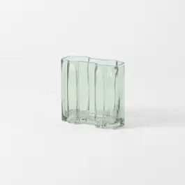 ruby_Ruby Chunky Rib Rect Vase Sml / Green | Bed Bath N' Table