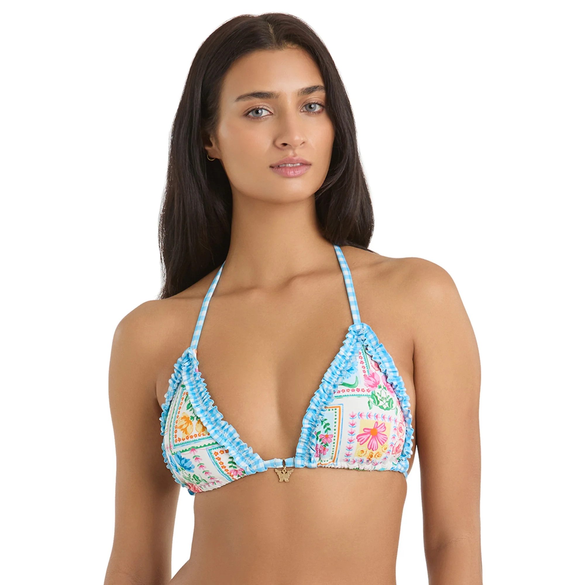 Jessica Simpson Women's Triangle Bikini Top, Sizes XS-2XL | Walmart (US)