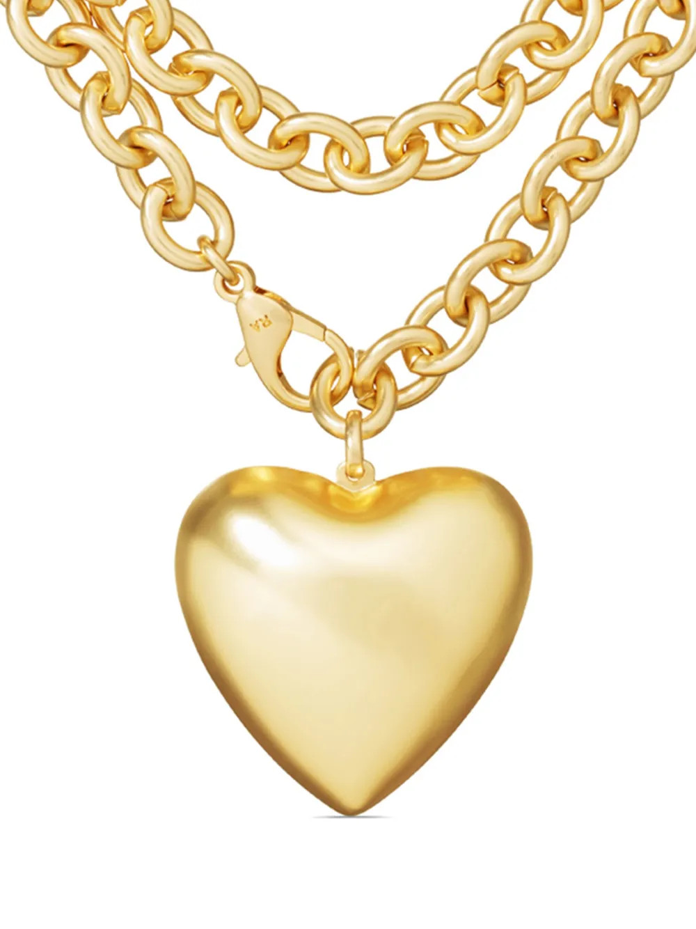 Roxanne Assoulin The Puffy Heart Necklace | Gold | FARFETCH | Farfetch Global