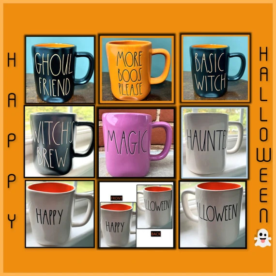 One Of A Kind Rae Dunn Magenta Halloween Coffee Mug With Option To Add Swarovski Crystal | Etsy (US)