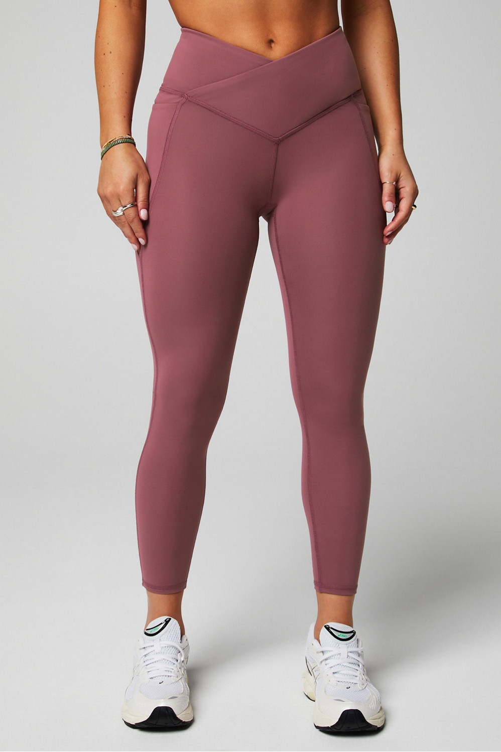 Oasis PureLuxe HW Crossover 7/8 Legging | Fabletics - North America