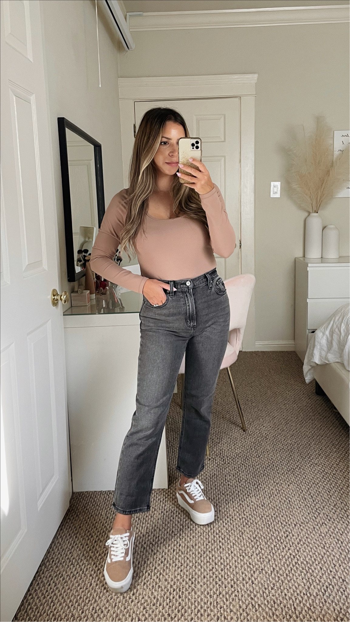 Abercrombie 25% off
Gray jeans- 25s
Bodysuit- s

Fall outfits, fall style, petite, high waist jeans, straight leg jeans, denim, vans

#LTKSeasonal #LTKsalealert #LTKSale