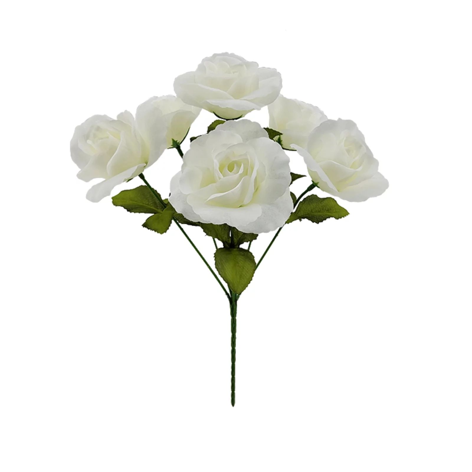 Mainstays Indoor Artificial Sweet Rose Flower Pick, White Color, Assembled Height: 14" | Walmart (US)