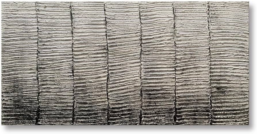 Hand Painted Strokes Abstract Painting Modern Textured Wall Art Geometry Canvas Artwork for Livin... | Amazon (US)