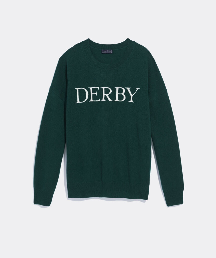 Kentucky Derby Intarsia Cashmere Crewneck Sweater | vineyard vines