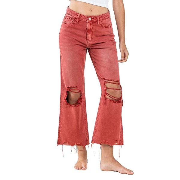 Women's Vervet Jeans Vintage 90's Slim Fit Flare Jeans 32 Red | Scheels