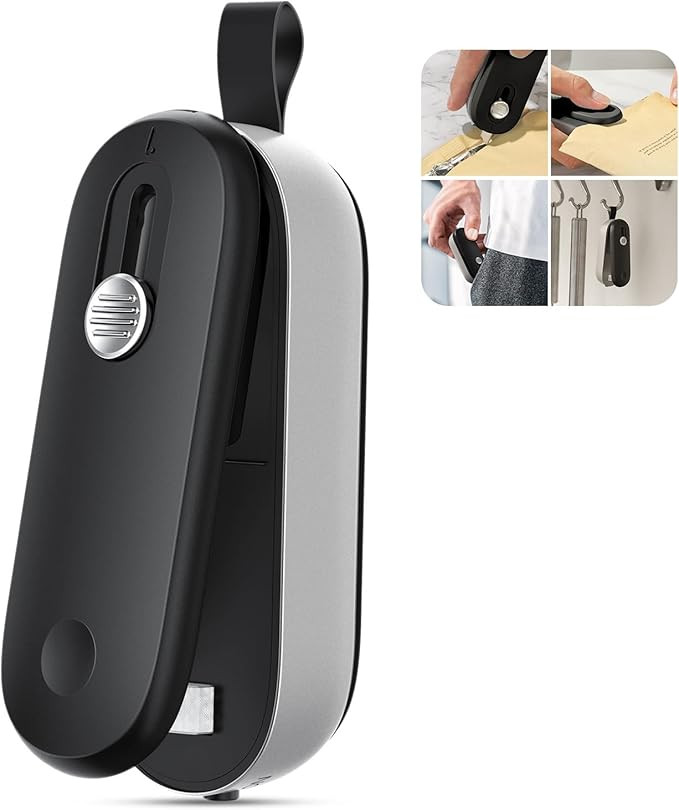 ODSD 2 in 1 Mini Bag Sealer - Heat Seal & Cutter with Lanyard, Portable Handheld Chip Bag Sealer ... | Amazon (US)