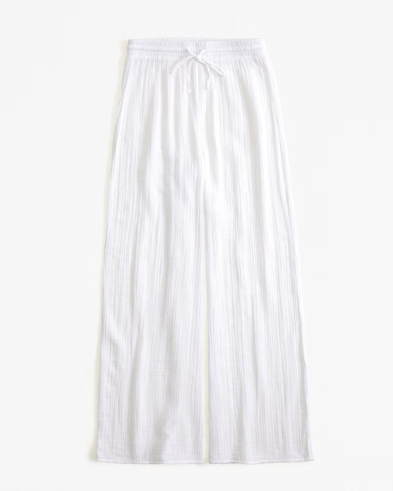 Women's Gauzy Beach Coverup Pant | Women's Swimwear | Abercrombie.com | Abercrombie & Fitch (US)
