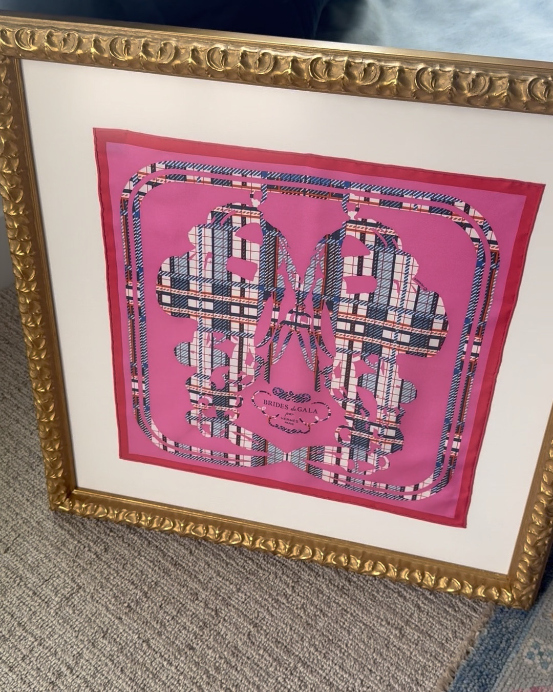 Hermès scarves look best framed☺️ I got this scarf for Christmas last year, but there are SO many amazing vintage options on the RealReal! 

#LTKGiftGuide #LTKHome