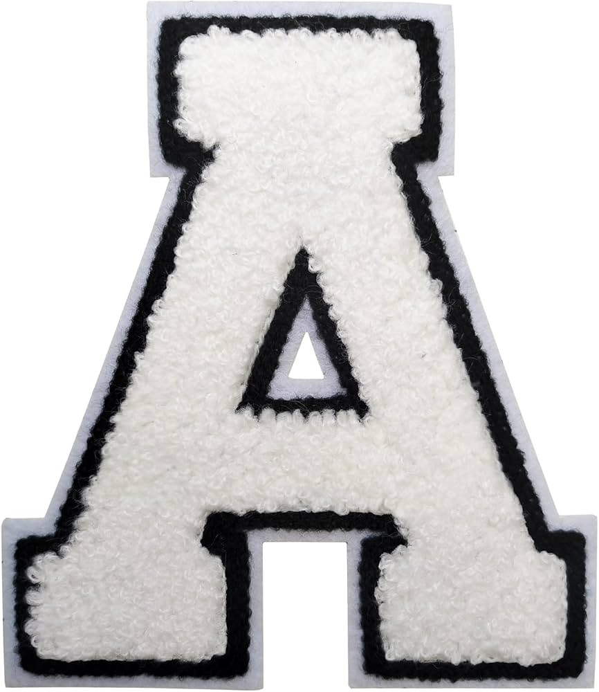 Iron on Letter Patch 3Pcs Varsity Letter Patches 4.5 inch Chenille Letters for Clothing Backpacks... | Amazon (US)