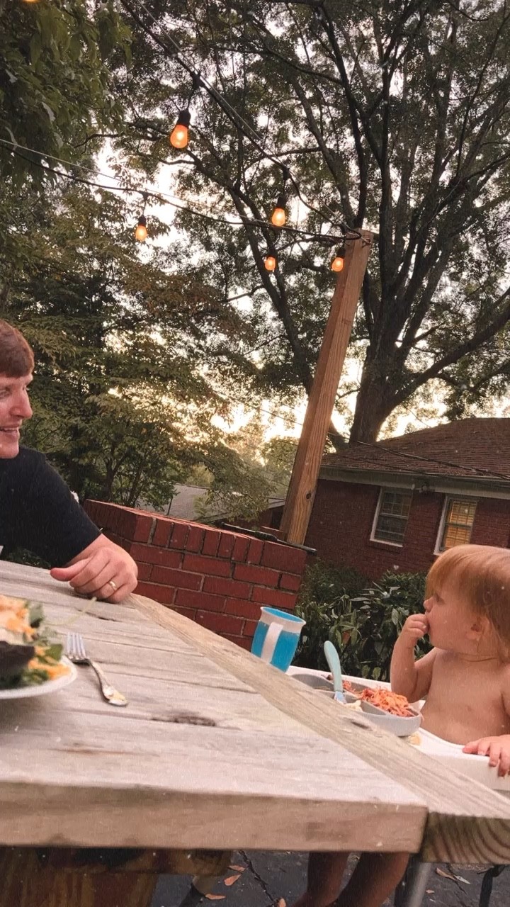 sweet little backyard dinner with these two under the twinkly lights ✨ andddd I spy even more changing leaves 🍁🍃🍂

#LTKhome #LTKSeasonal #LTKfamily