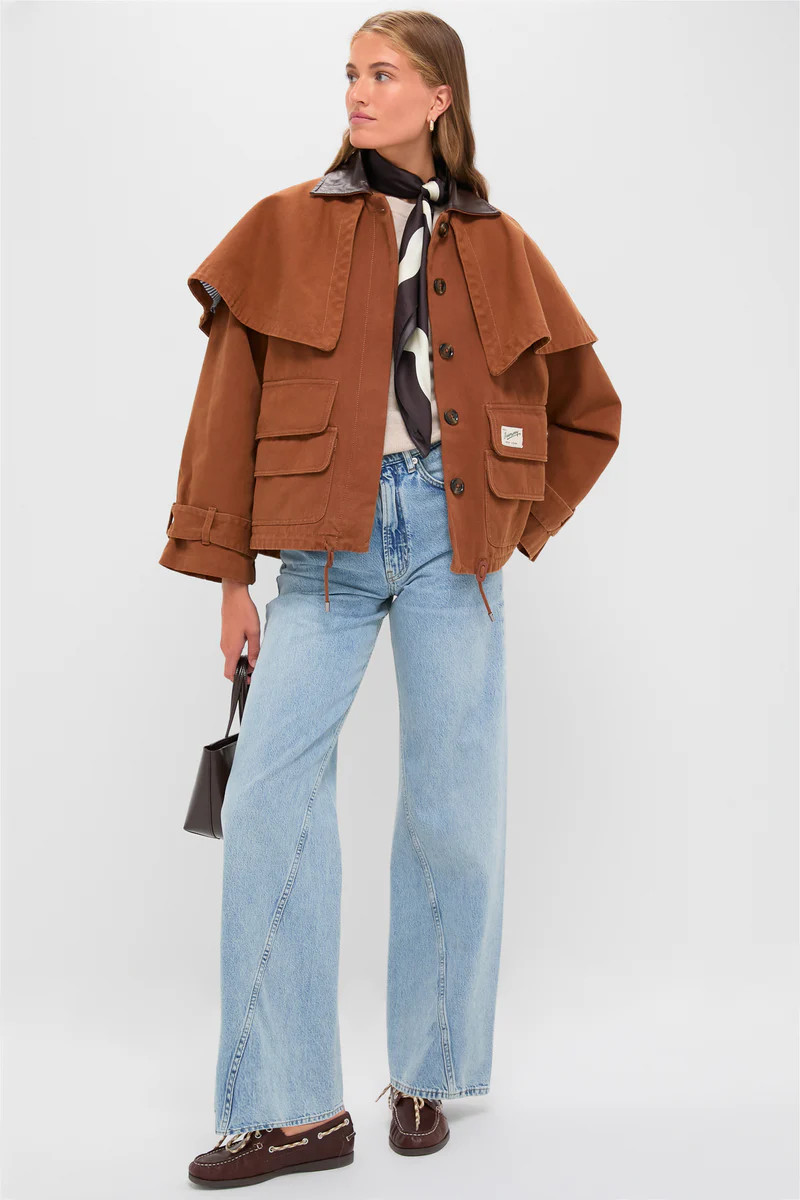 Camel Carolyn Workwear Cape Jacket | Tuckernuck (US)