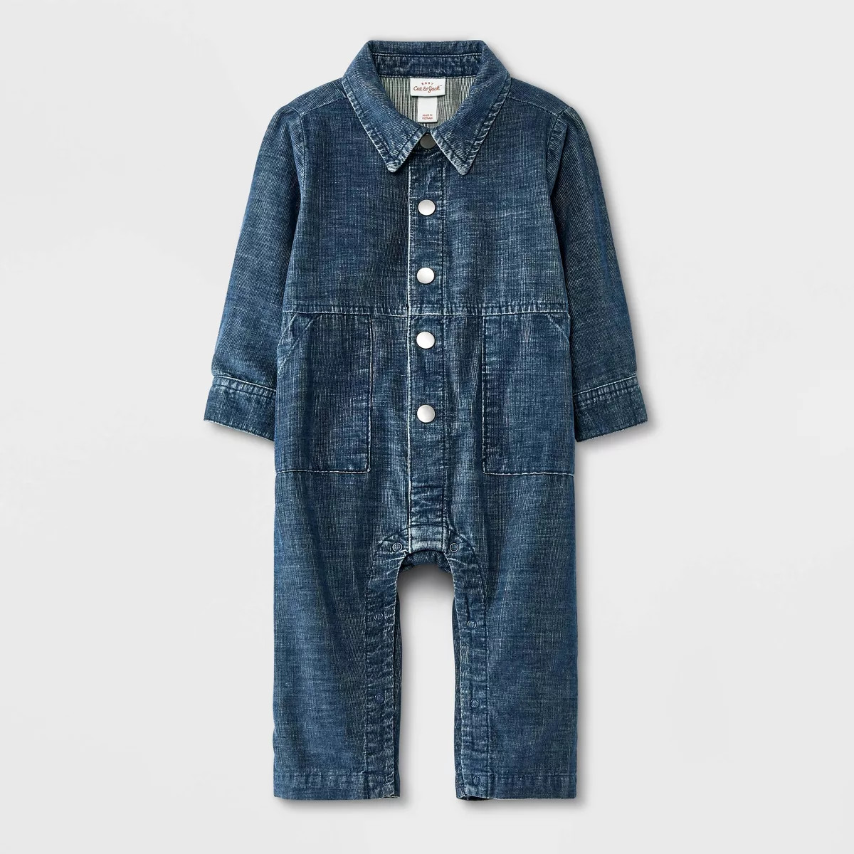 Baby Boys' Cord Solid Boilersuit - Cat & Jack™ Indigo | Target