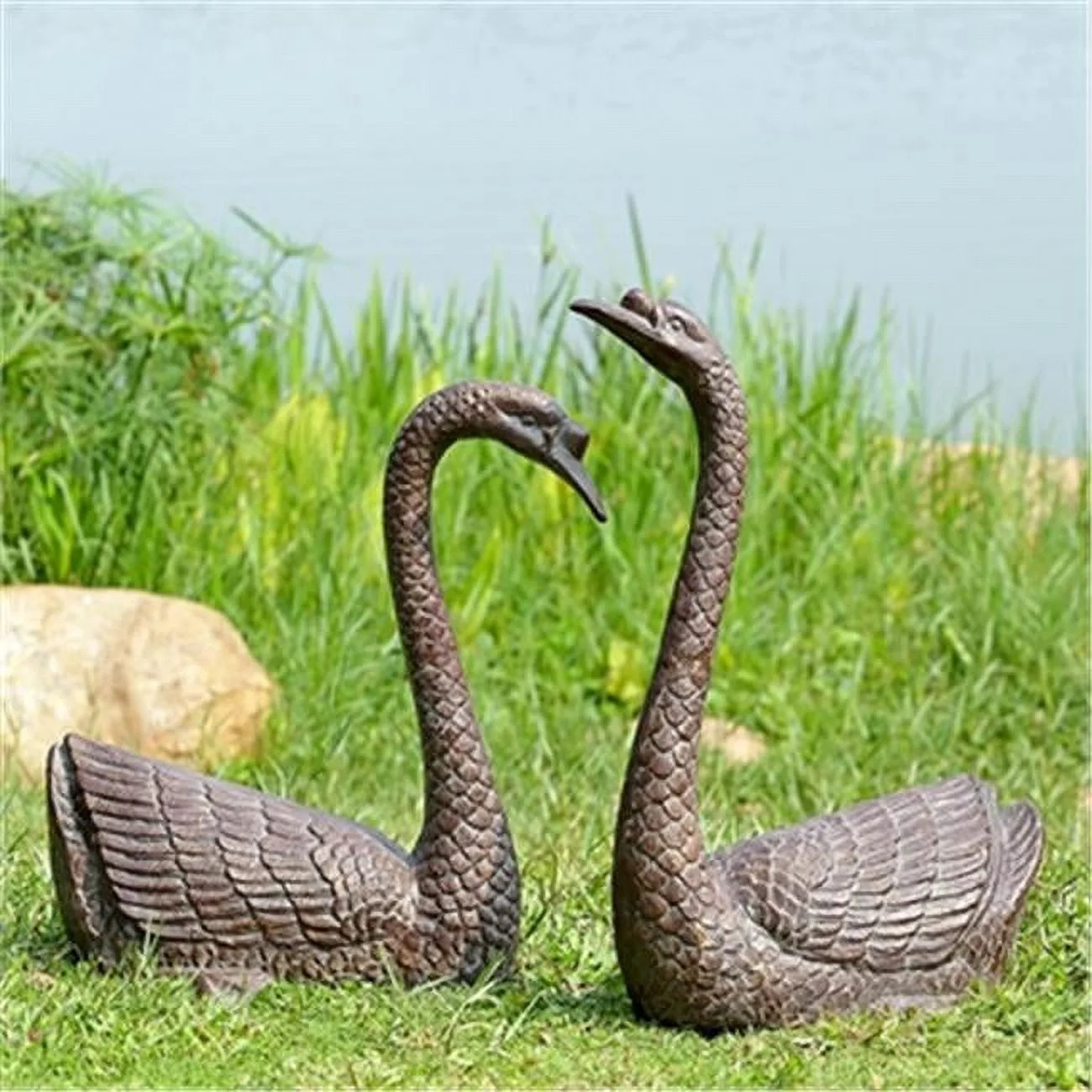 SPI Serene Swans Garden Sculpture | Walmart (US)