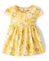 Baby Girls Daisy Bodysuit Dress - sunset gold | The Children's Place