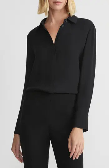 Scottie Silk Button-Up Blouse | Nordstrom