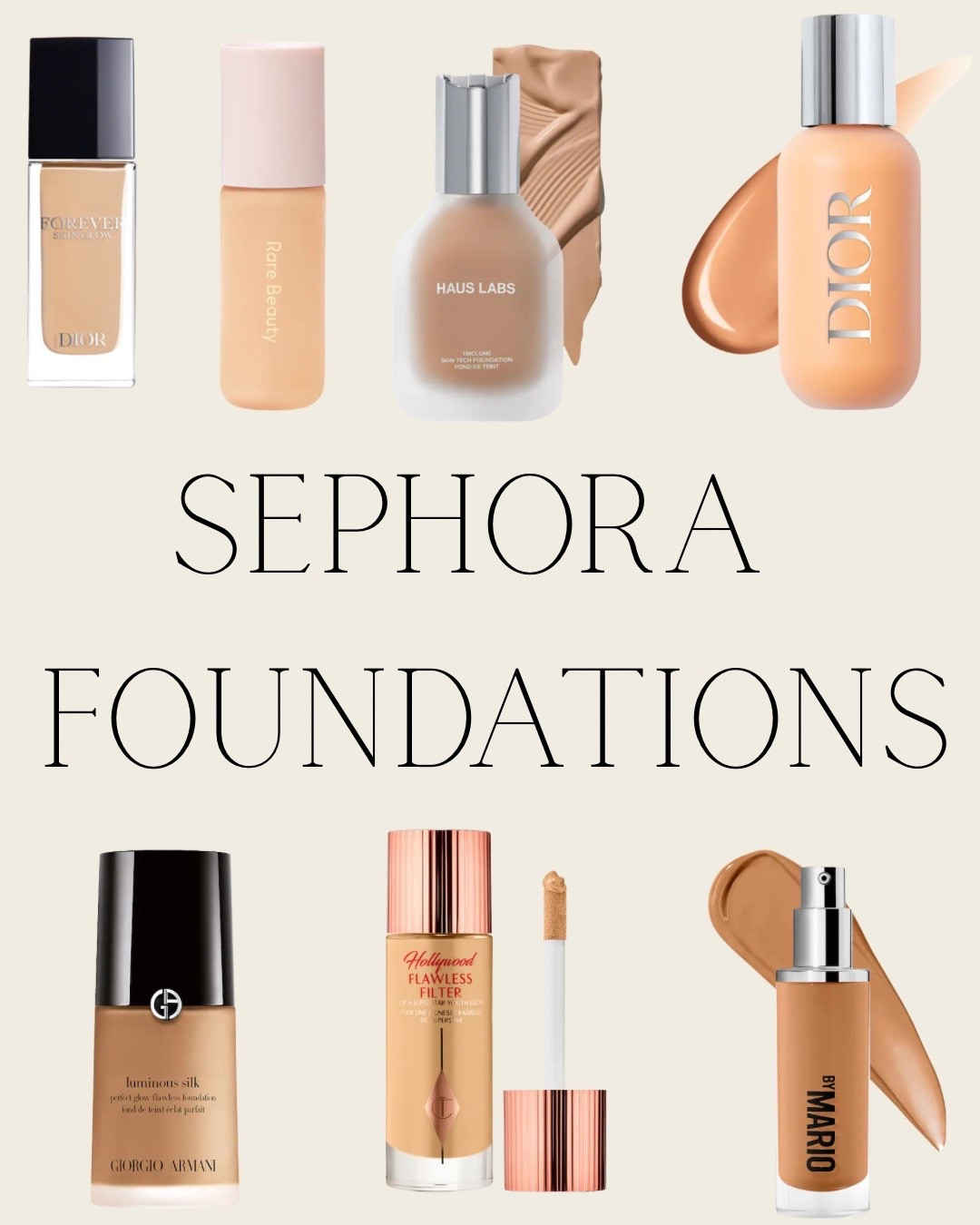 Right now you can earn 4X the points when buying Foundation or Concealer at Sephora! It’s a great time to stock up if you’re running low and want extra points for the Sephora sale coming up in normally November. Use code “BASE4X" good until 8/13!!

These are some of my favorite foundations! I love the makeup by Mario it’s just such a great foundation for my combination skins the Haus Labs is phenomenal and doesn’t get oily at all! For a more simple skin tint, I prefer to use the Rare Beauty or Charlotte Tilbury. 

For the full coverage - gorgeous complexion and special events I pull out the Dior face and body or Armani Beauty. #makeup #foundation #pointsmultiplier #sephora #skin #coverage 

#LTKBeauty #LTKFindsUnder100
