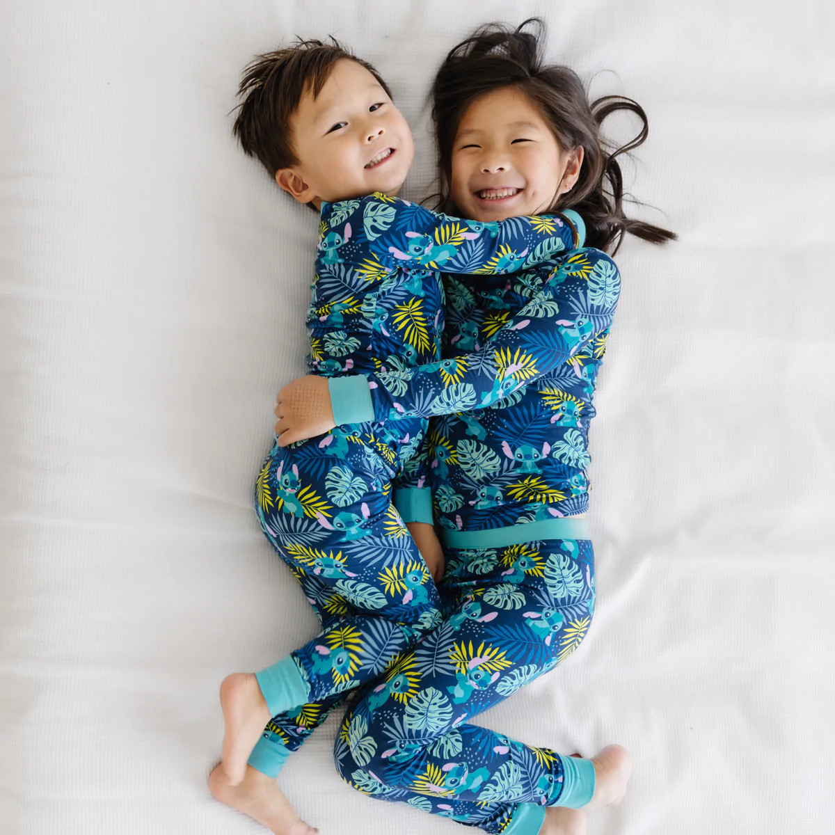 Disney Aloha Stitch Two-Piece Bamboo Viscose Pajama Set | Little Sleepies