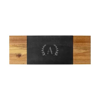 Cathy's Concepts 8" x 23.1" Wood Personalized Charcuterie Board with Cheese Knife | Target